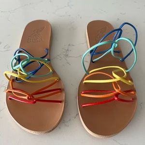 NWOT Ancient Greek Multicolor Strappy Sandals